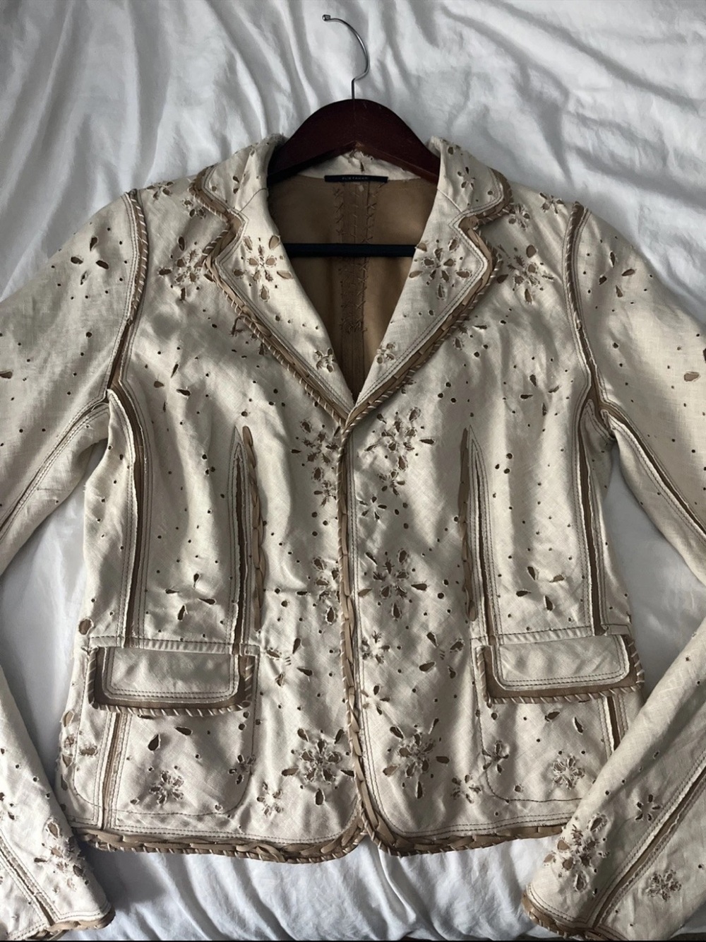 Elie Tahari Reversible Lennie Leather Jacket Size Small